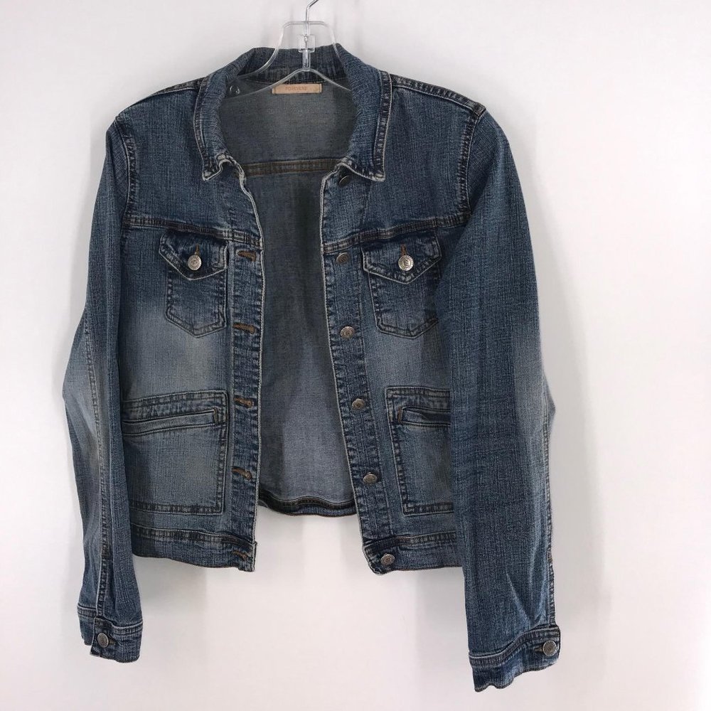 FOREVER 21 WOMENS‎ DENIM BLUE JEAN JACKET